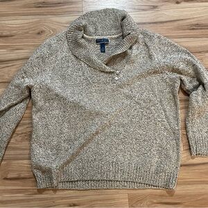 Scott Women's Cream Cowl Neck Sweater